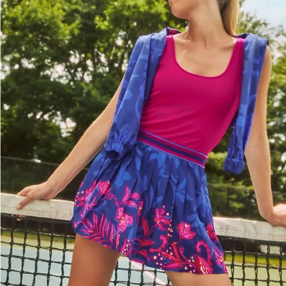 Lilly Pulitzer Luxletic Pineapple Park Romper - Neverending Summer